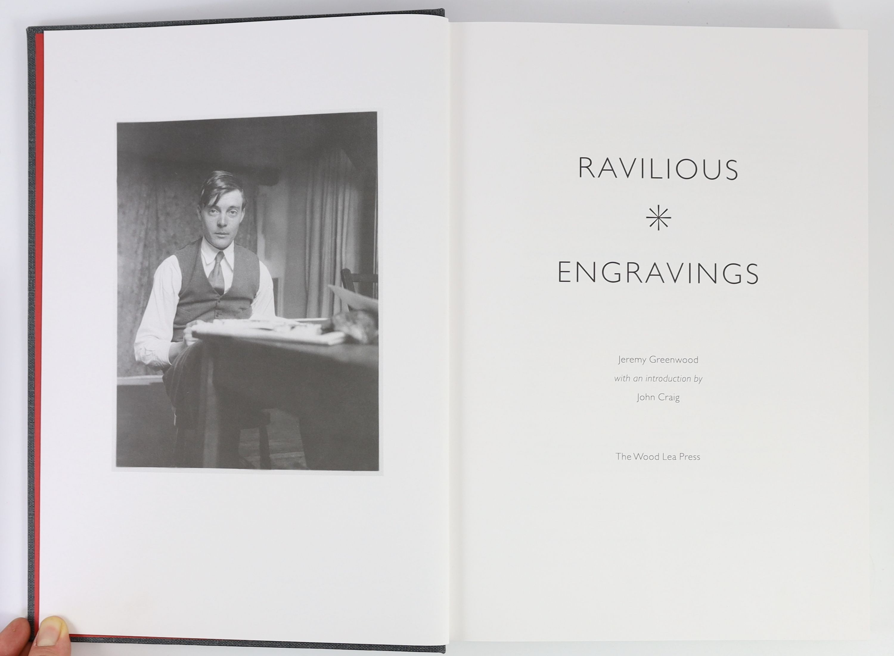Greenwood, Jeremy - Ravilious Engravings, one of 800, folio, The Wood Lea Press, Woodbridge, 2008, in slip case.